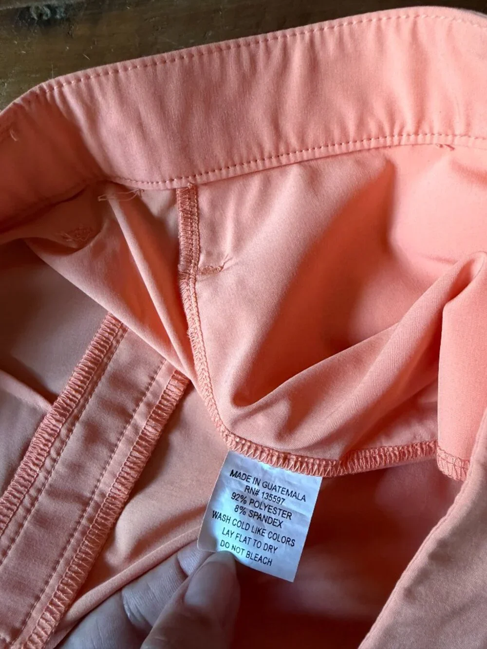 Albion Fit  Peach Clementine Bermuda Shorts